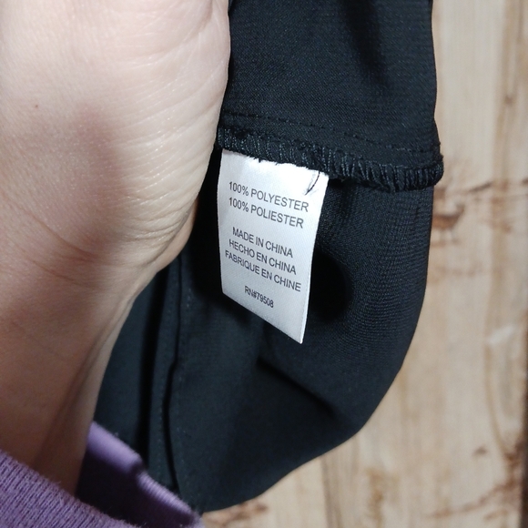 Violet and Claire Black Beaded Layered Chiffon Sleeveless Blouse Size Me… - Picture 12 of 14